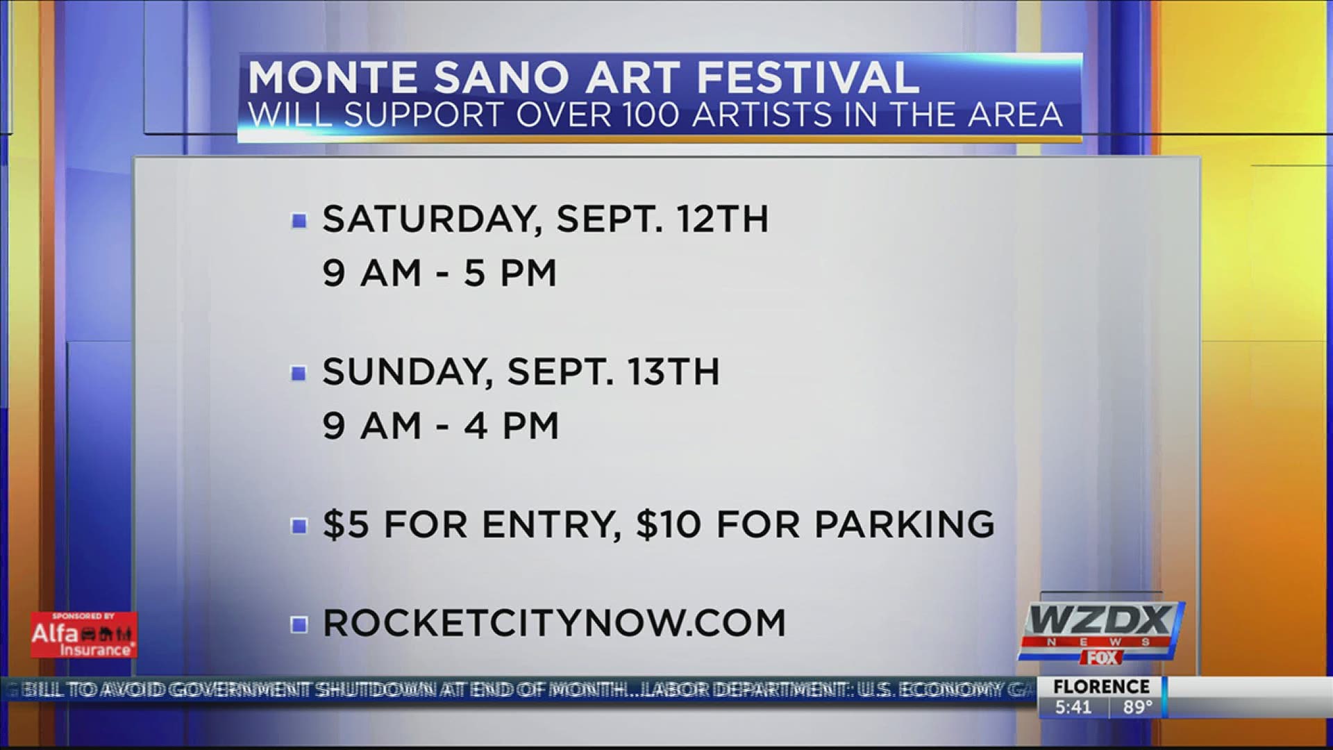 The Monte Sano Art Festival returns on Sept. 12 and 13.