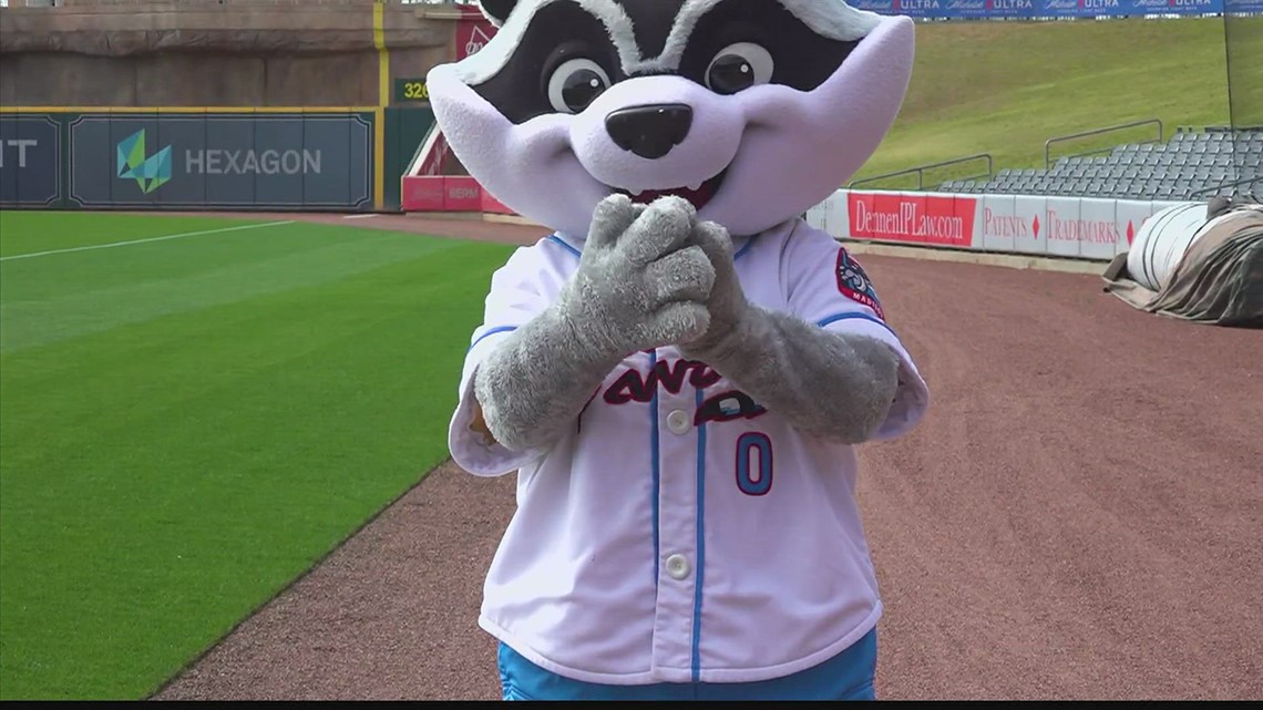 Meet Sprocket, beloved mascot of the Rocket City Trash Pandas