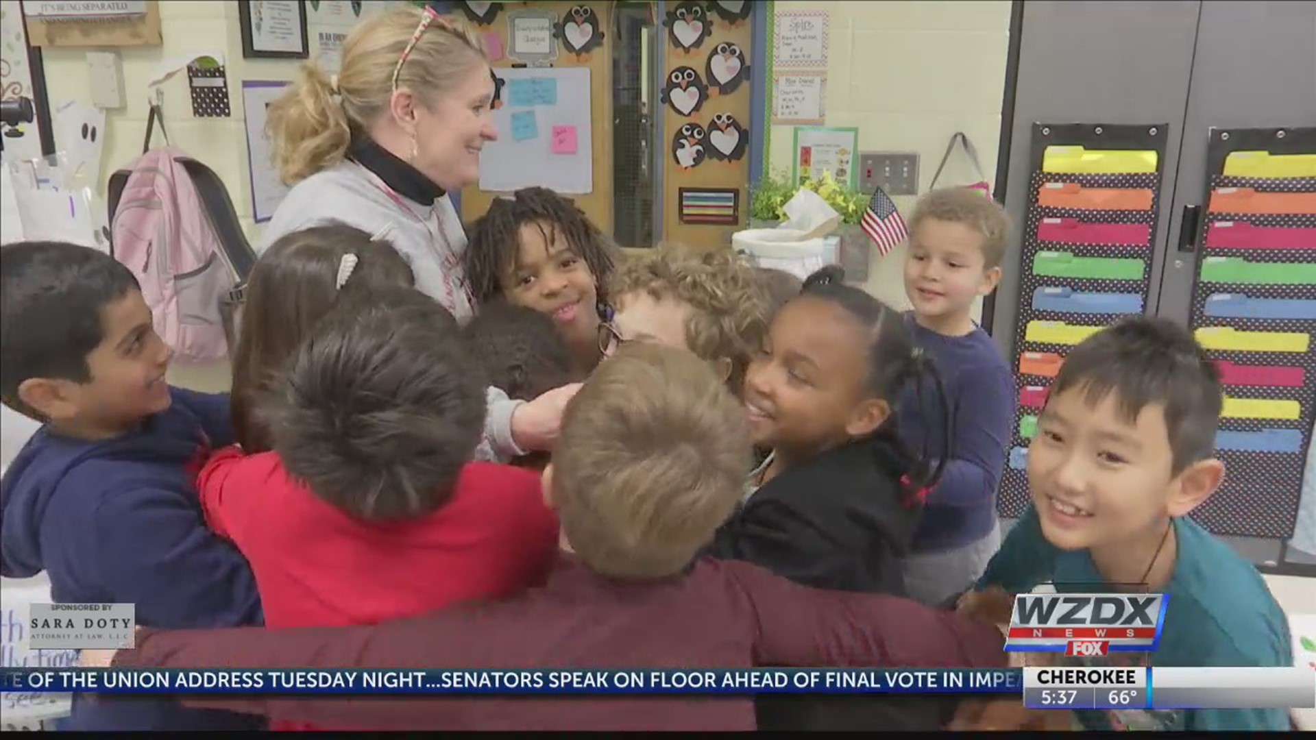 Mrs. Kim Pratt was very surprised to find out she was the Valley's Top Teacher. "They are so sweet," shares Mrs. Pratt. "And of course, I start crying, but they are used to that because I cry when I read books, and we cry for happy things."