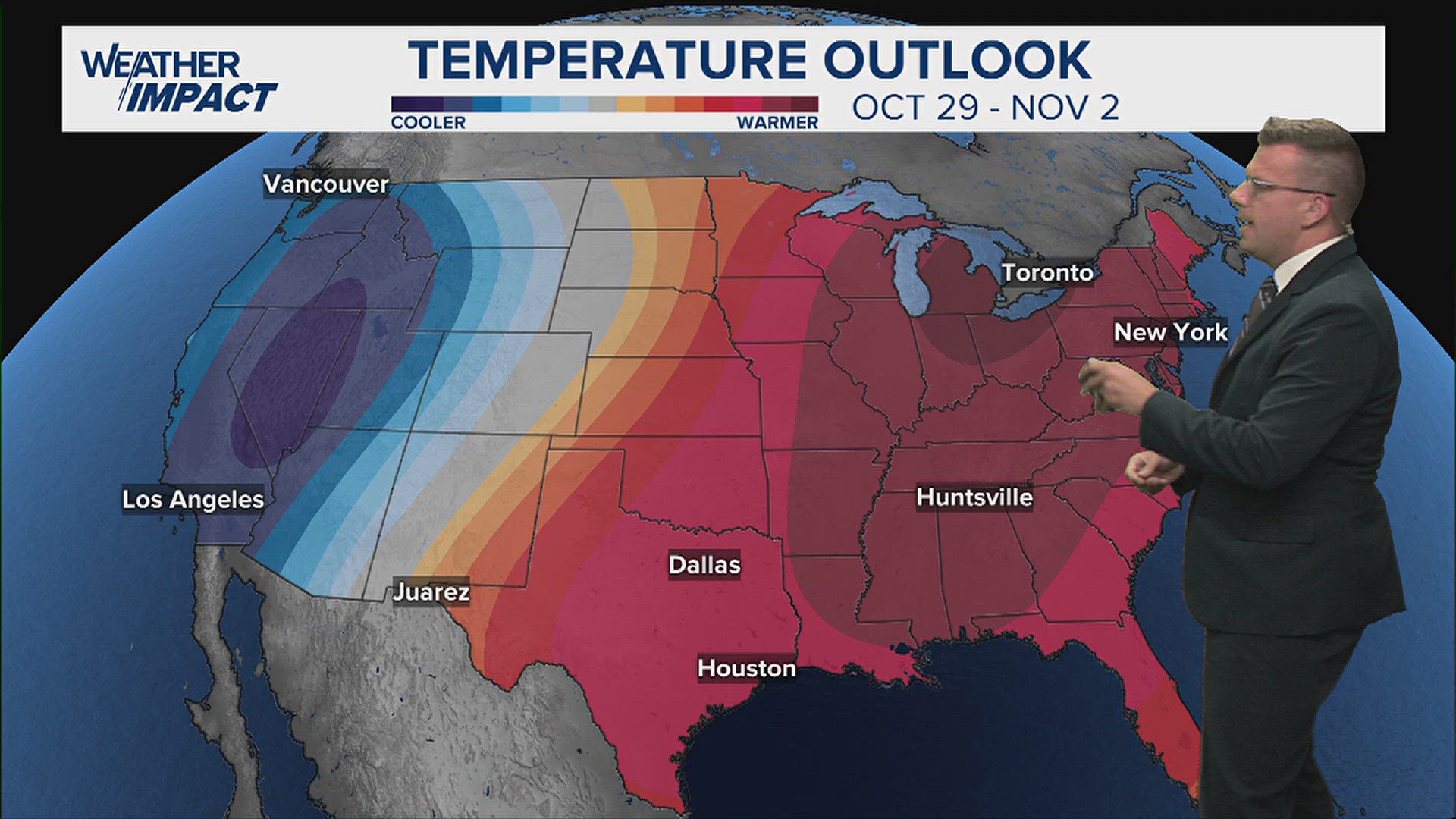 It's been a warm October, and it looks like it's going to stay that way for the next several days.