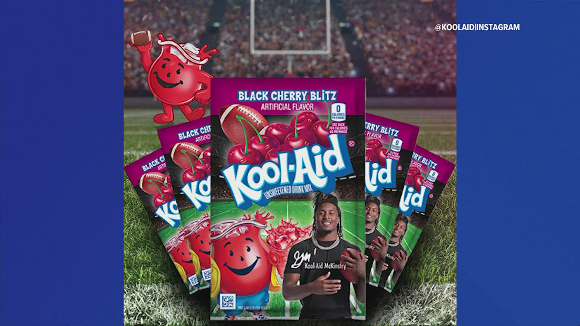 McKinstry is heading to the New Orleans Saints and the makers of Kool-Aid drink mixes are celebrating his draft with a special package.