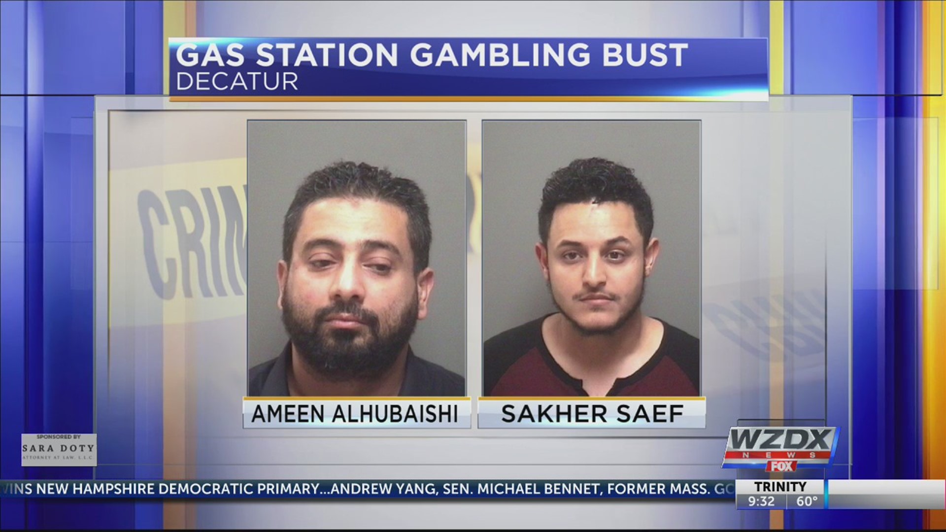 Complaints from residents led to the arrest of two men for running an illegal gambling operation in a Decatur gas station. Investigators seized five gaming machines from the Sunoco in the 100-block of 14th Street SW after an undercover operation.