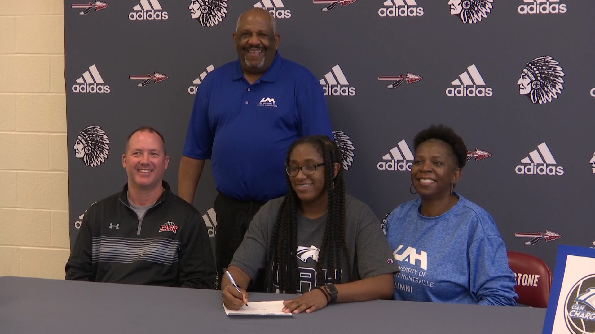 East Limestone senior basketball standout Jirah Rogers put the pen to the paper Thursday afternoon and signed her letter of intent to play basketball at UAH.