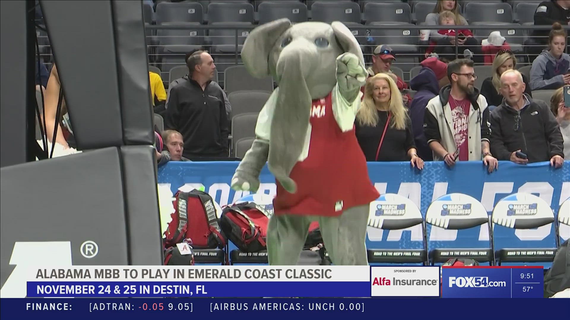 The Crimson Tide will play in the 2-day, 2-game, 4-team tournament over Thanksgiving weekend in Destin.