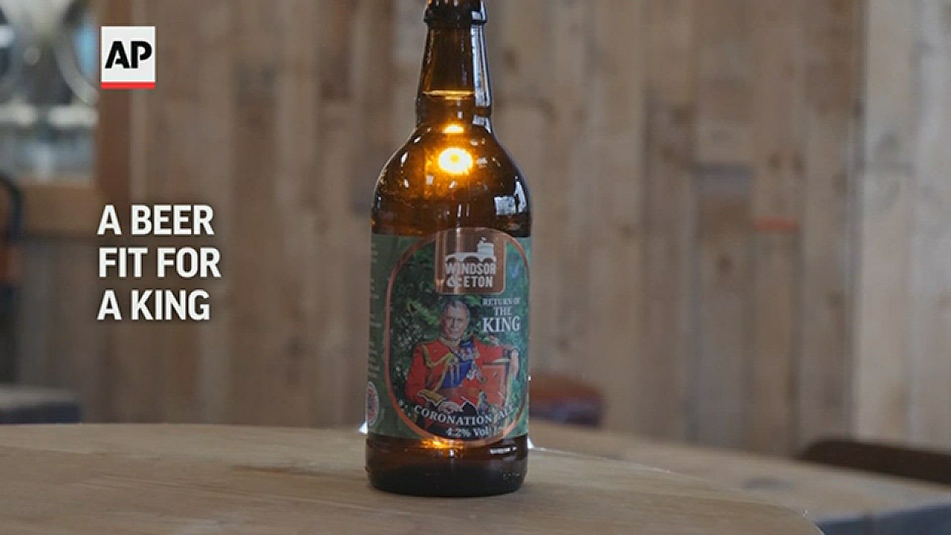 "Return of the King" Coronation Ale uses barley grown on the Royal Farms near Windsor Castle.