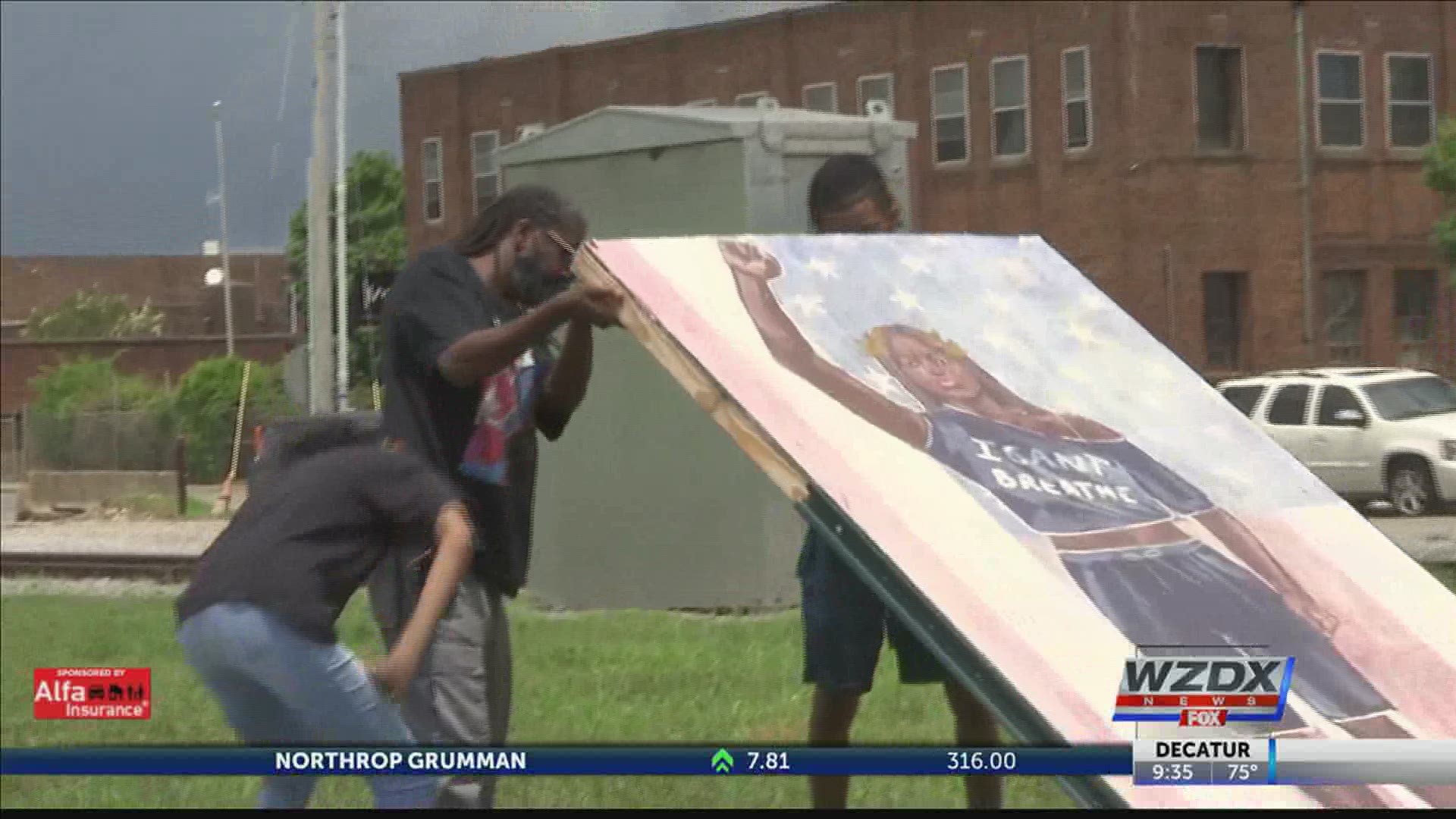 It's not clear what, or who, knocked down the murals at this time. Some claim the damage could have come from recent storms, others are skeptical.