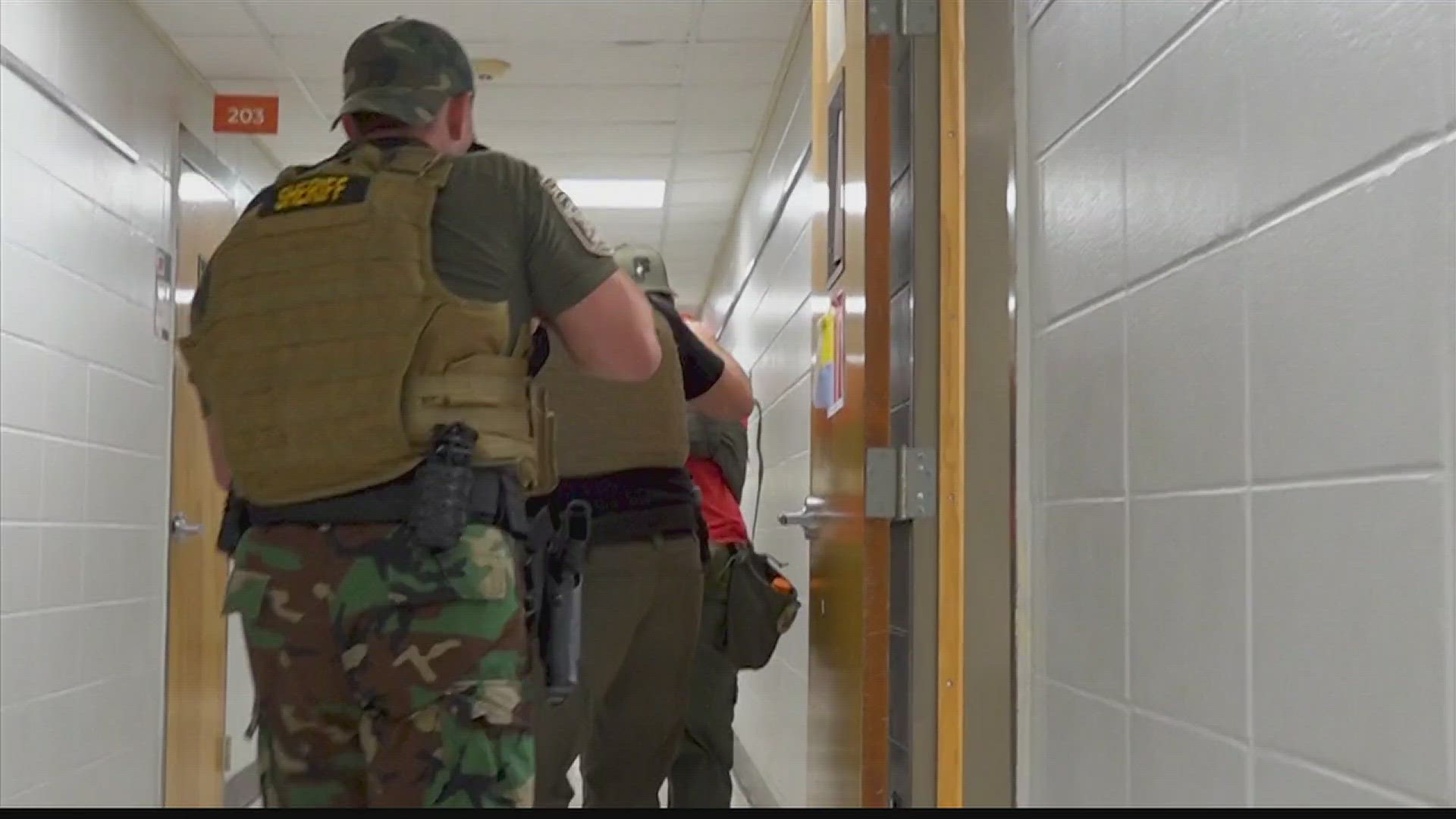 As part of back-to-school prep, deputies conduct tactical first aid training and active shooter response.