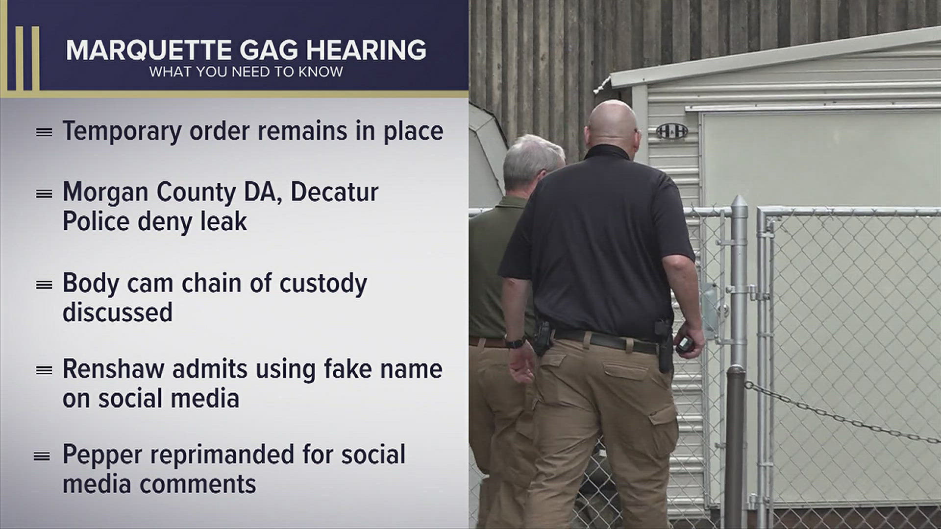 Facebook activity and tracking the chain of custody of the body cam footage of the Steve Perkins shooting were priority in Friday's hearing.