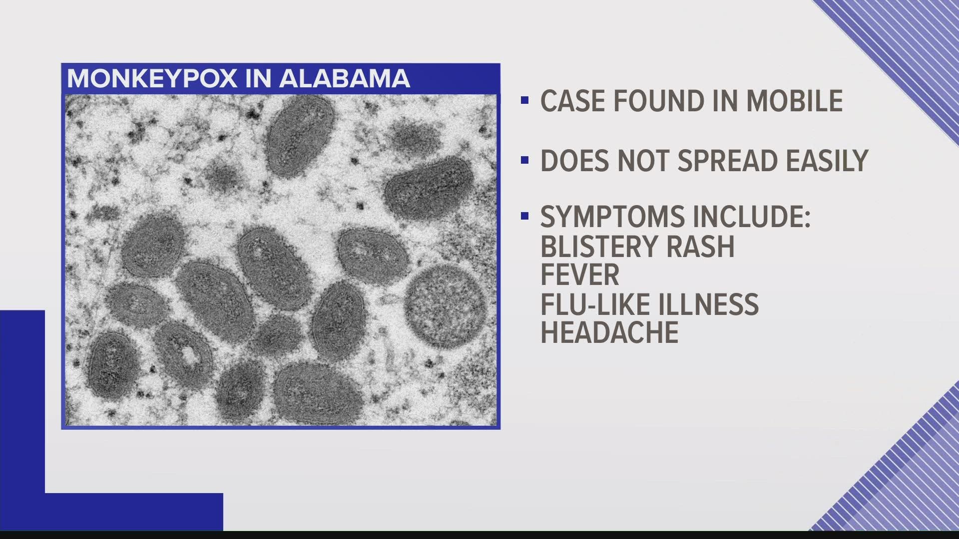 A 4th case of MonkeyPox virus infection has been identified in Mobile County.