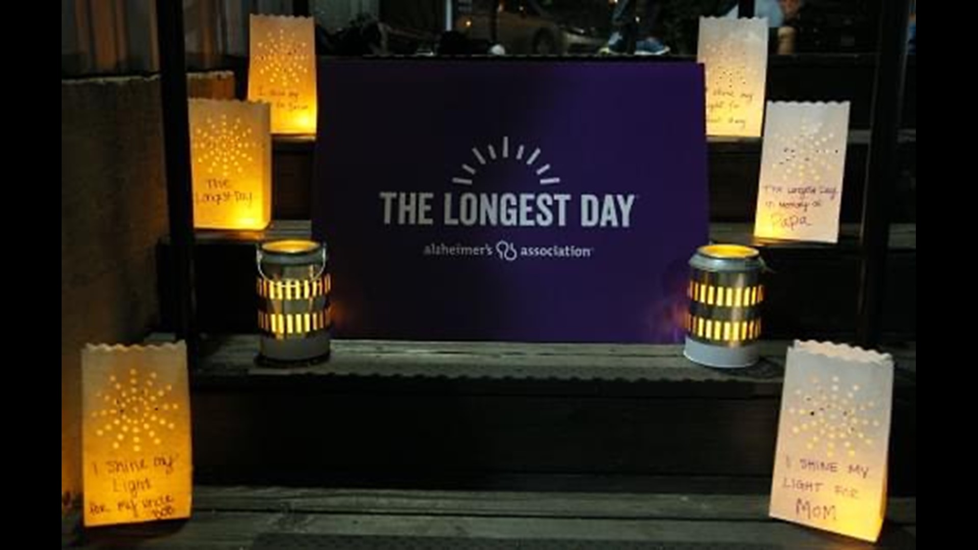 Monday will be the darkest day of the year but the Alzheimer's Association is bringing light to the night.