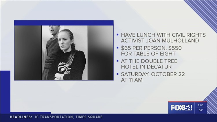 Iconic Civil Rights Activist Joan Trumpauer Mulholland to visit Decatur, AL