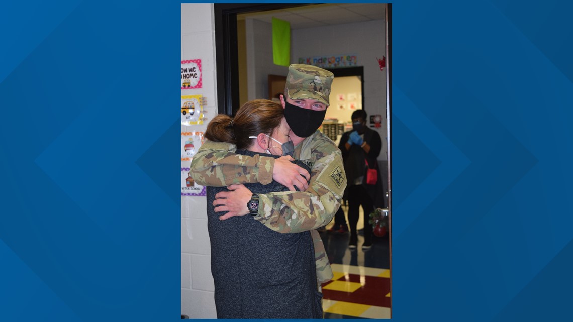 Hazel Green Elementary teacher gets surprise from son