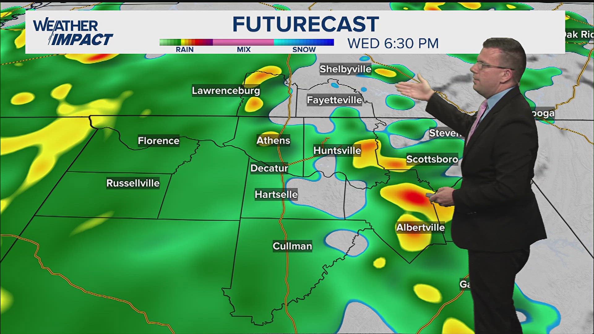 We're going to be cooler on Wednesday, but we're also talking about some much needed rain.