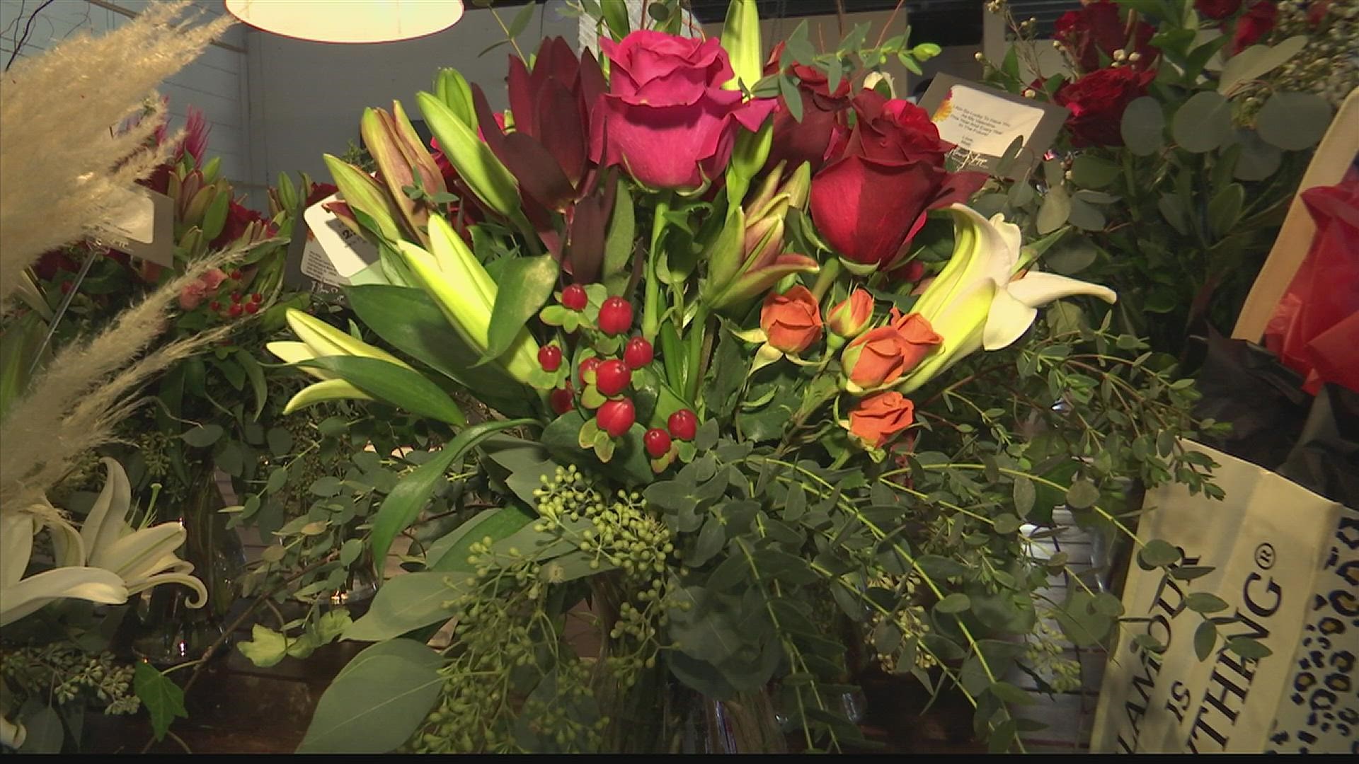 The Flower Shoppe of Providence expects major business as Valentine's Day dawns upon the Tennessee Valley.