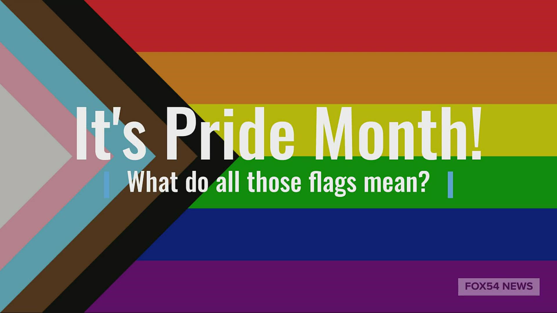 It's Pride Month! LGBTQ flags are out...what do they mean?