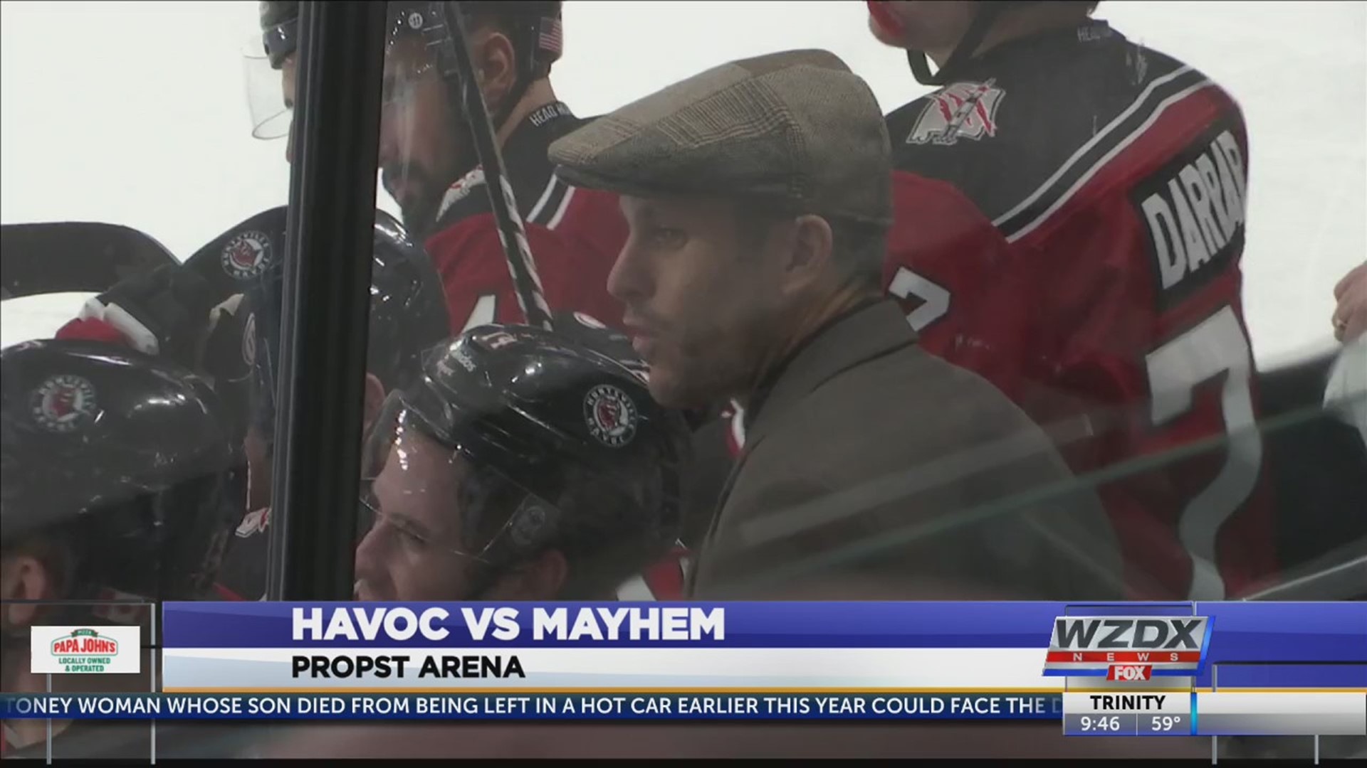 The Huntsville Havoc hosted the Macon Mayhem in their final home game of 2019. They would go on to win by a final of 4 to 3.