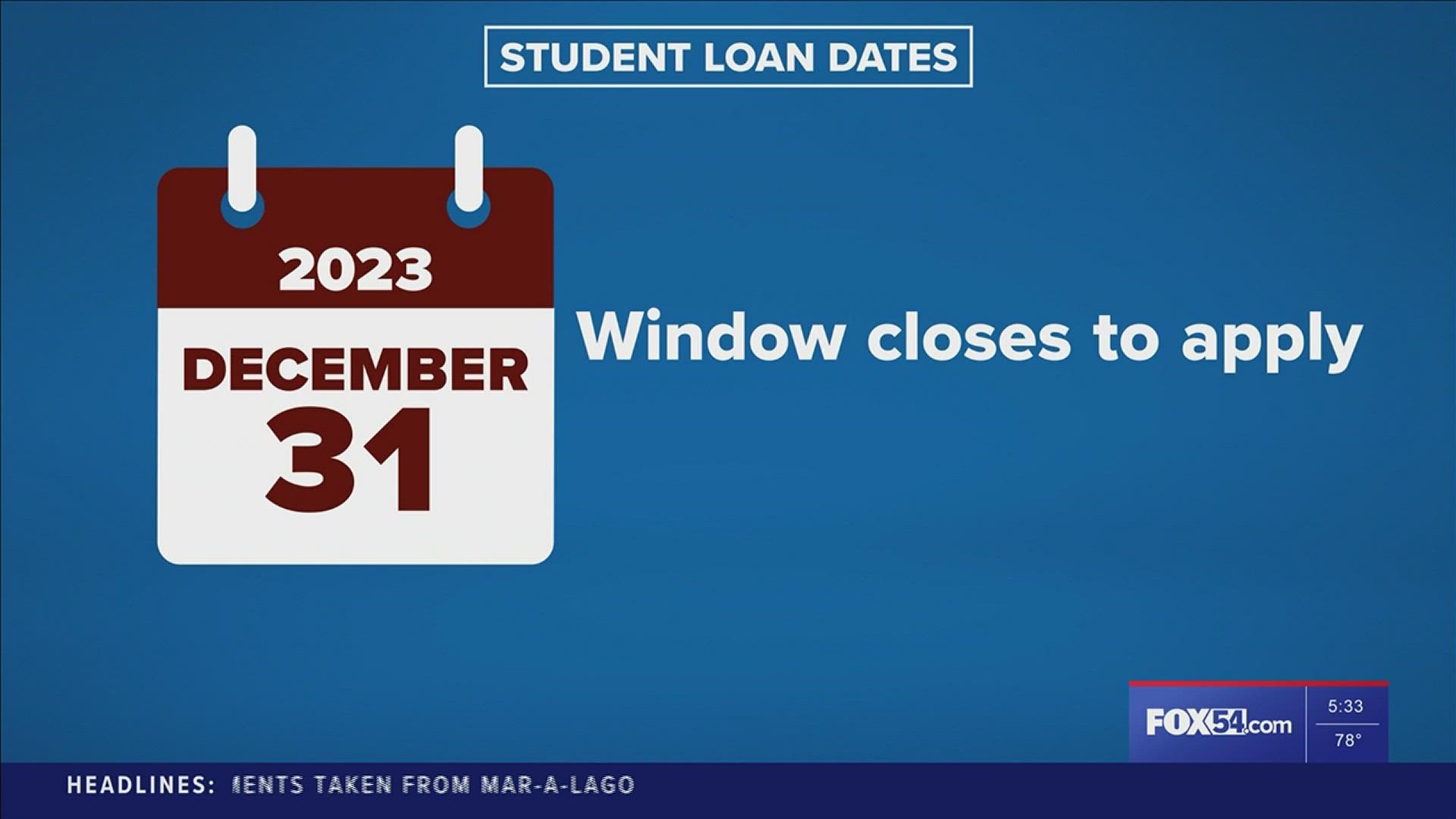 The last day to pause student loan payments is the end of this year.