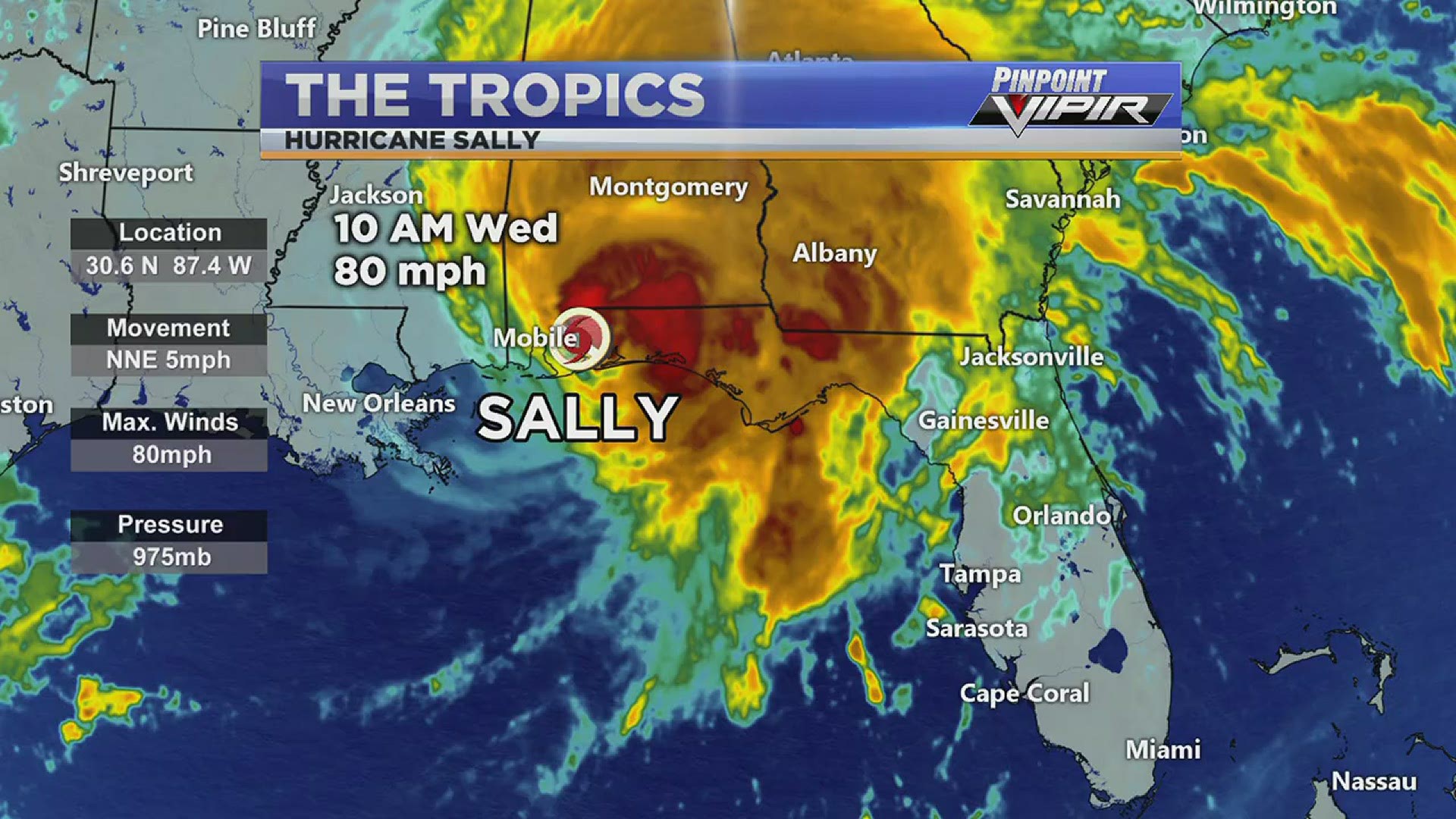 Hurricane Sally Track