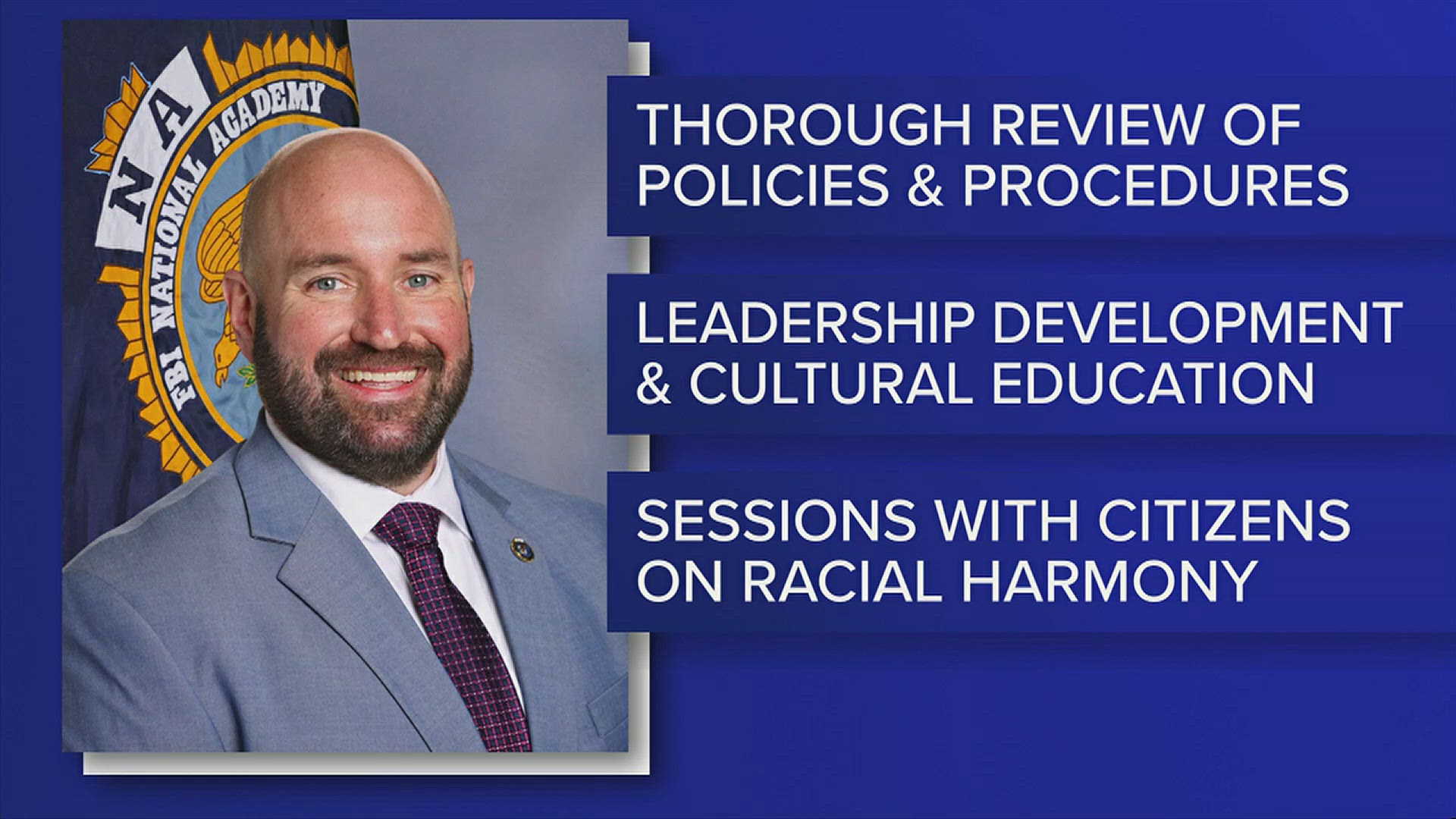 With citizen's calls for transparency since the Steve Perkins Shooting, Chief Pinion wrote about plans to improve police relations moving forward.