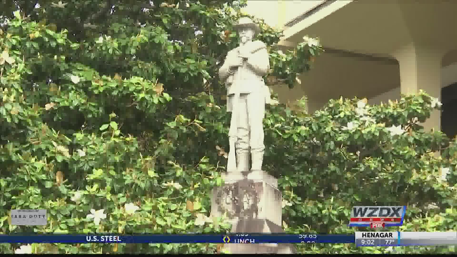 Council states that they will provide help to remove and possibly relocate statue from Courthouse Square.