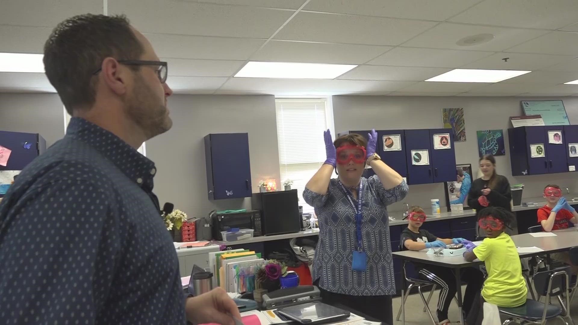 Amy Ramsdell gets surprised as the Valley's Top Teacher of the Week!