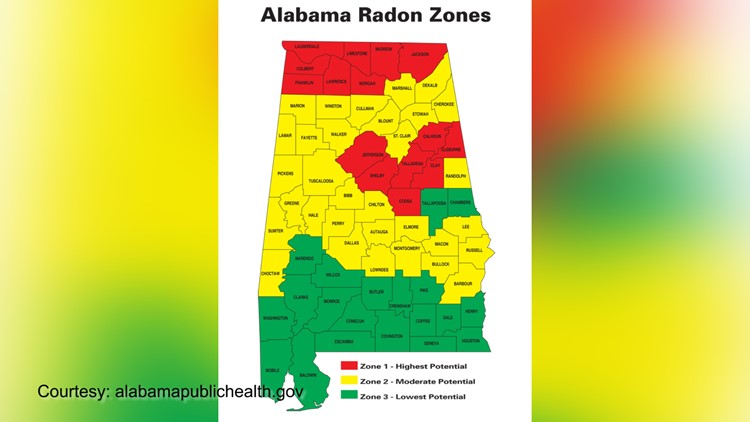 Severity of radon in North Alabama