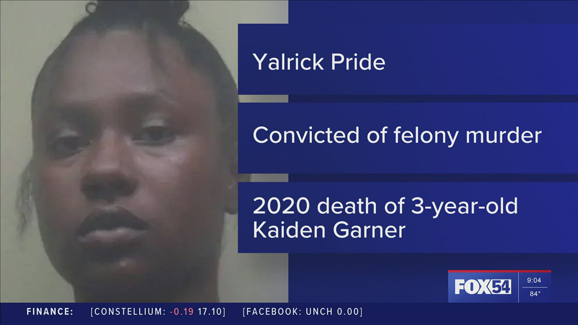 Prosecutors said Yalrick Pride and the child's father tried to make it look like 3-year-old Kaiden Garner died in a hot car.