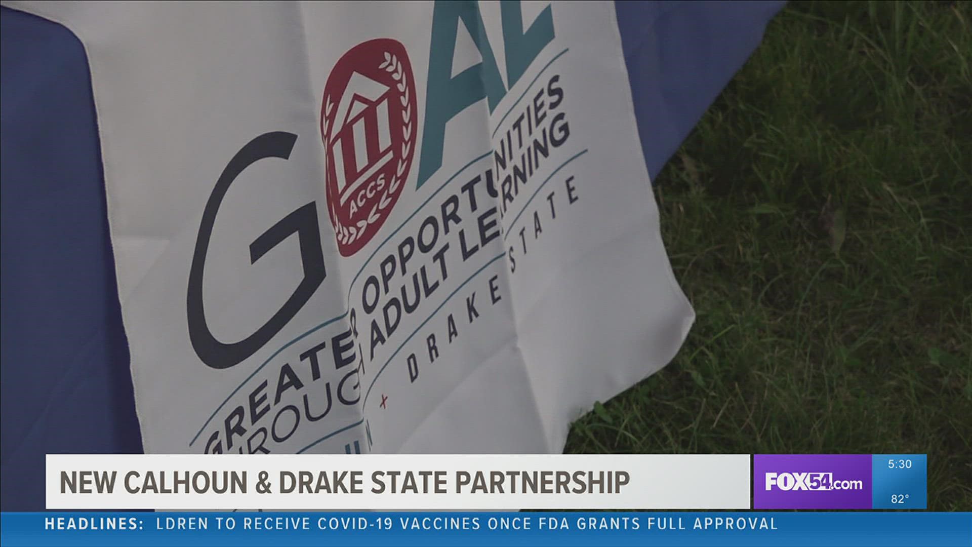 Calhoun Community College and Drake State Community & Technical College announced the start of the G.O.A.L program on October 1.