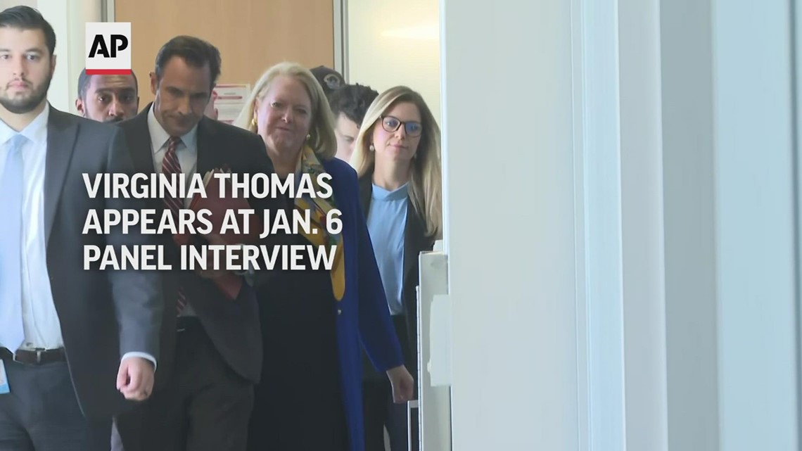 Virginia Thomas appears at Jan. 6 panel interview