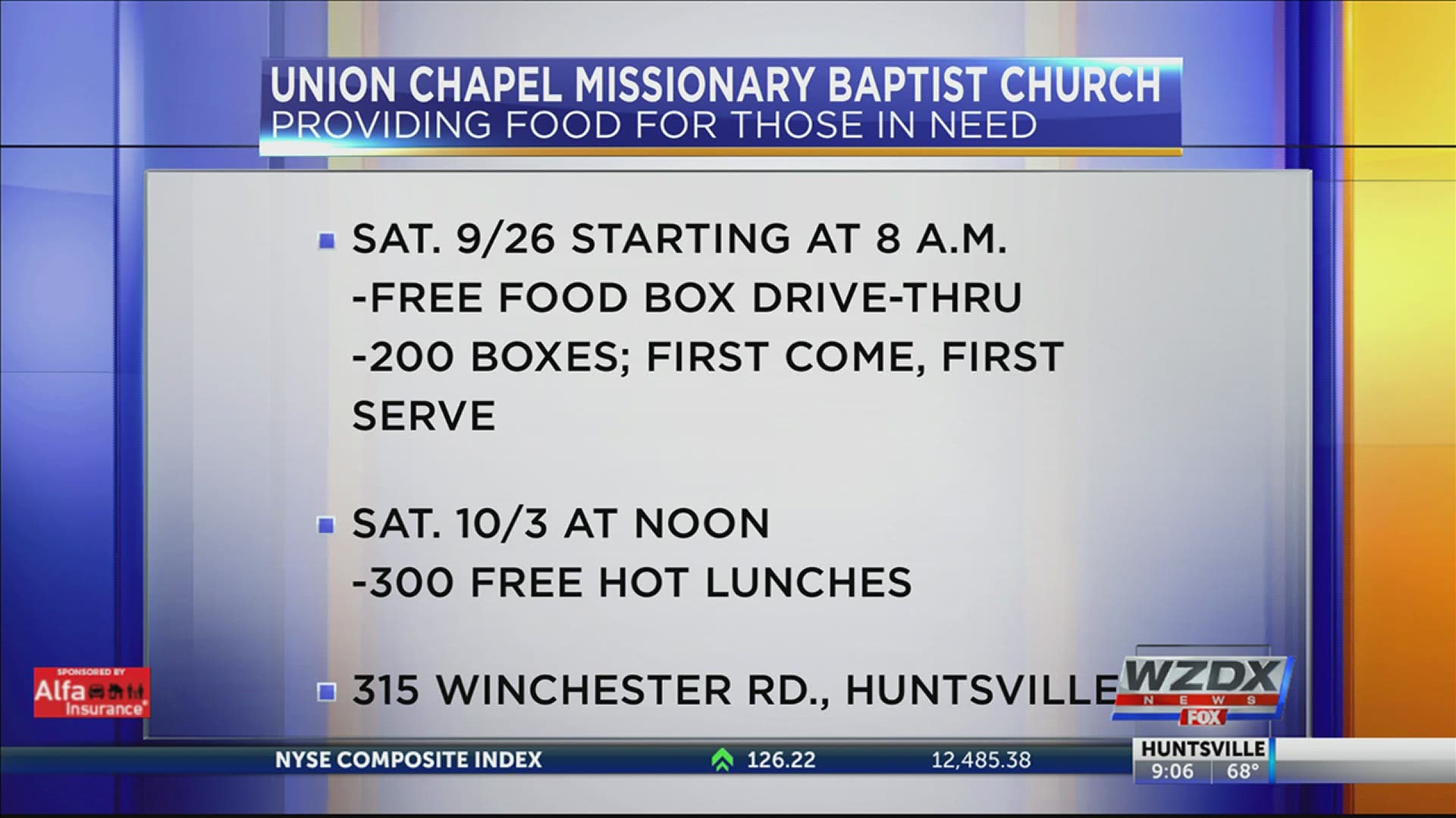 Families in need can pick up a free food box at this drive-thru food giveaway.