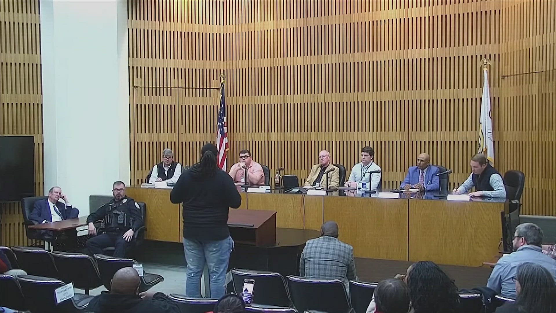 Decatur community members spoke out about the protest permit announcement by Mayor Tab Bowling last week.