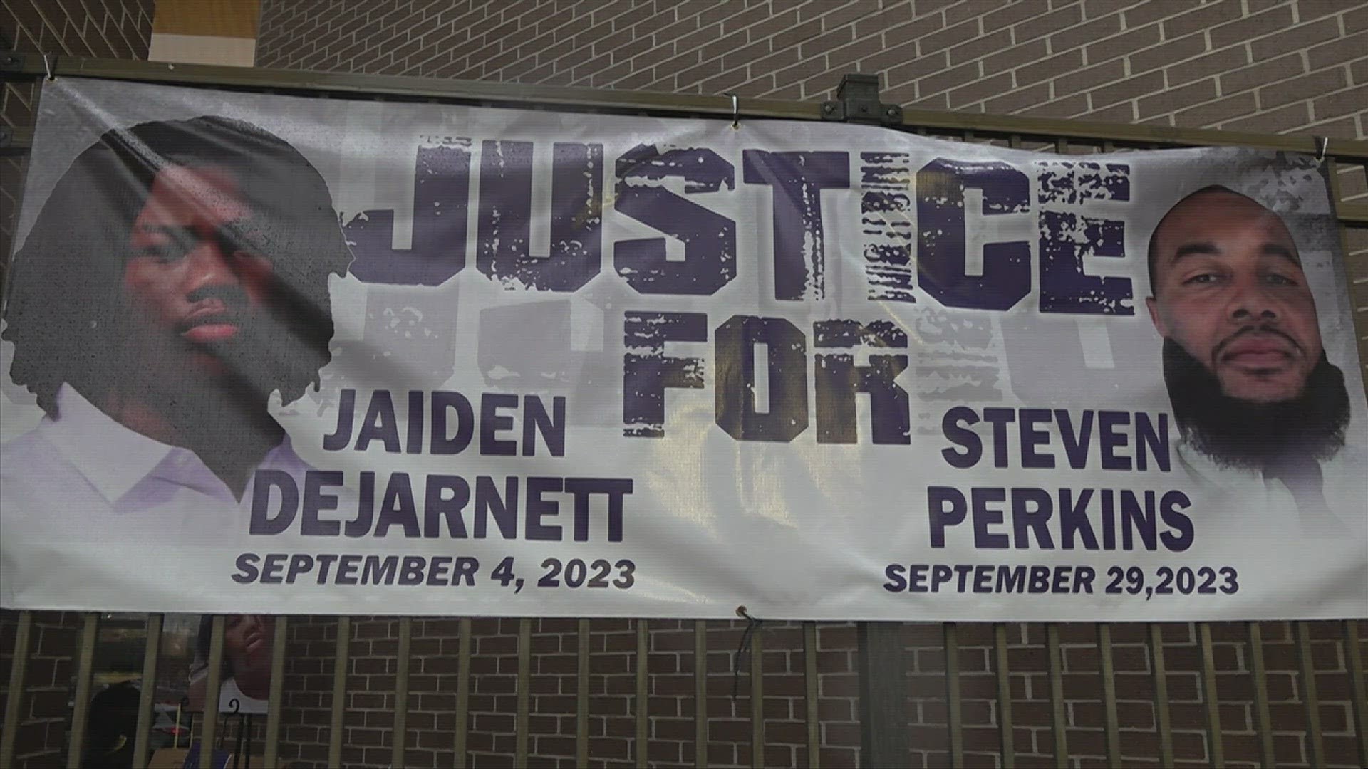 Posters and signs memorializing Perkins and Dejarnett have been displayed outside of Decatur City Hall since the incidents.