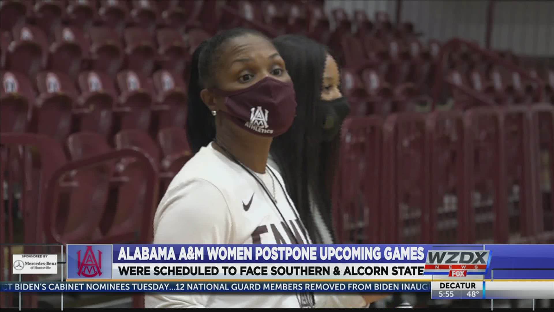 Alabama A&M's upcoming women's basketball games scheduled against Southern and Alcorn State have been postponed as a result of ongoing COVID-19 protocols