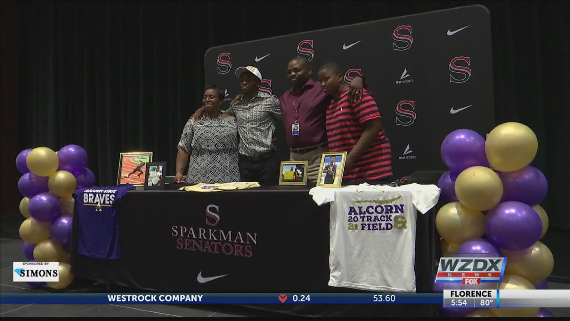 Sparkman sprinter Johnny Holloway III signed an NLI in Track & Field with the Alcorn State Braves.
