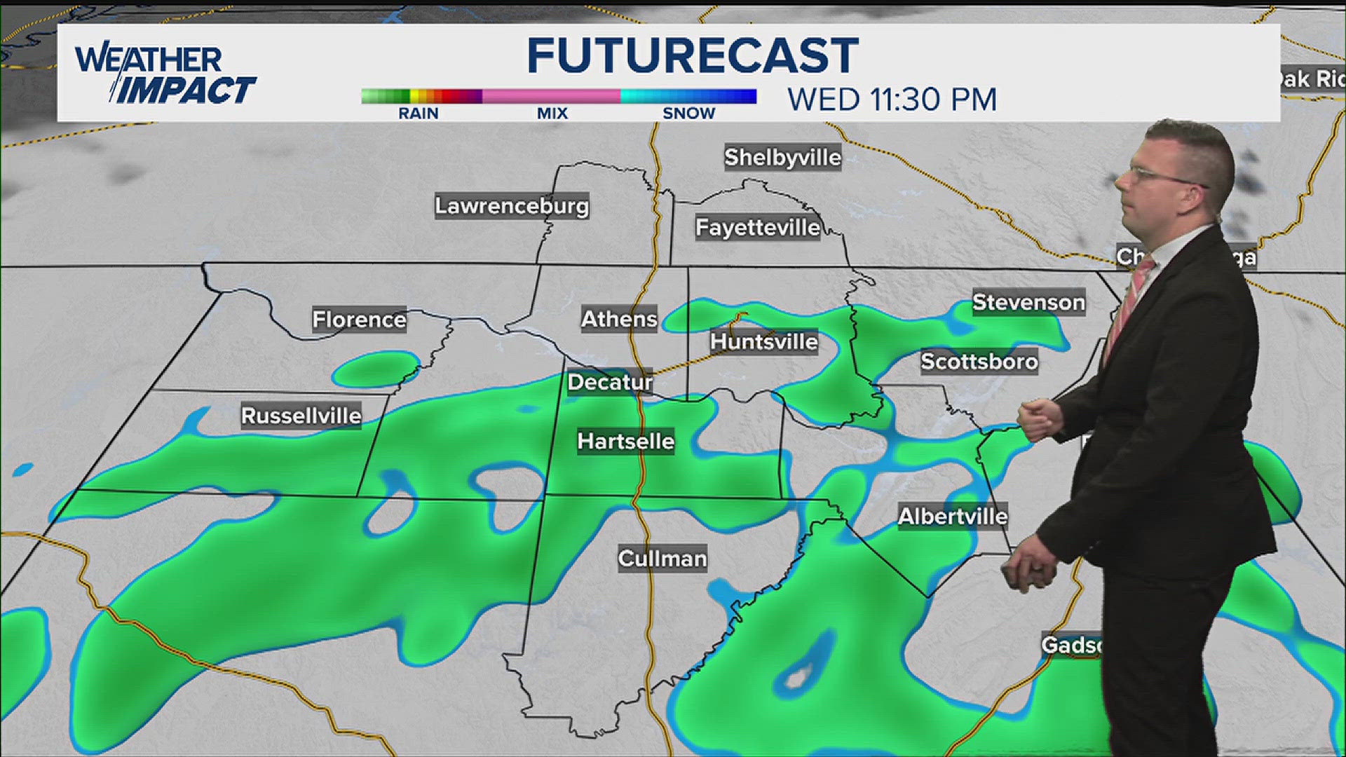 There's a chance of rain Wednesday night, but otherwise we stay cool.