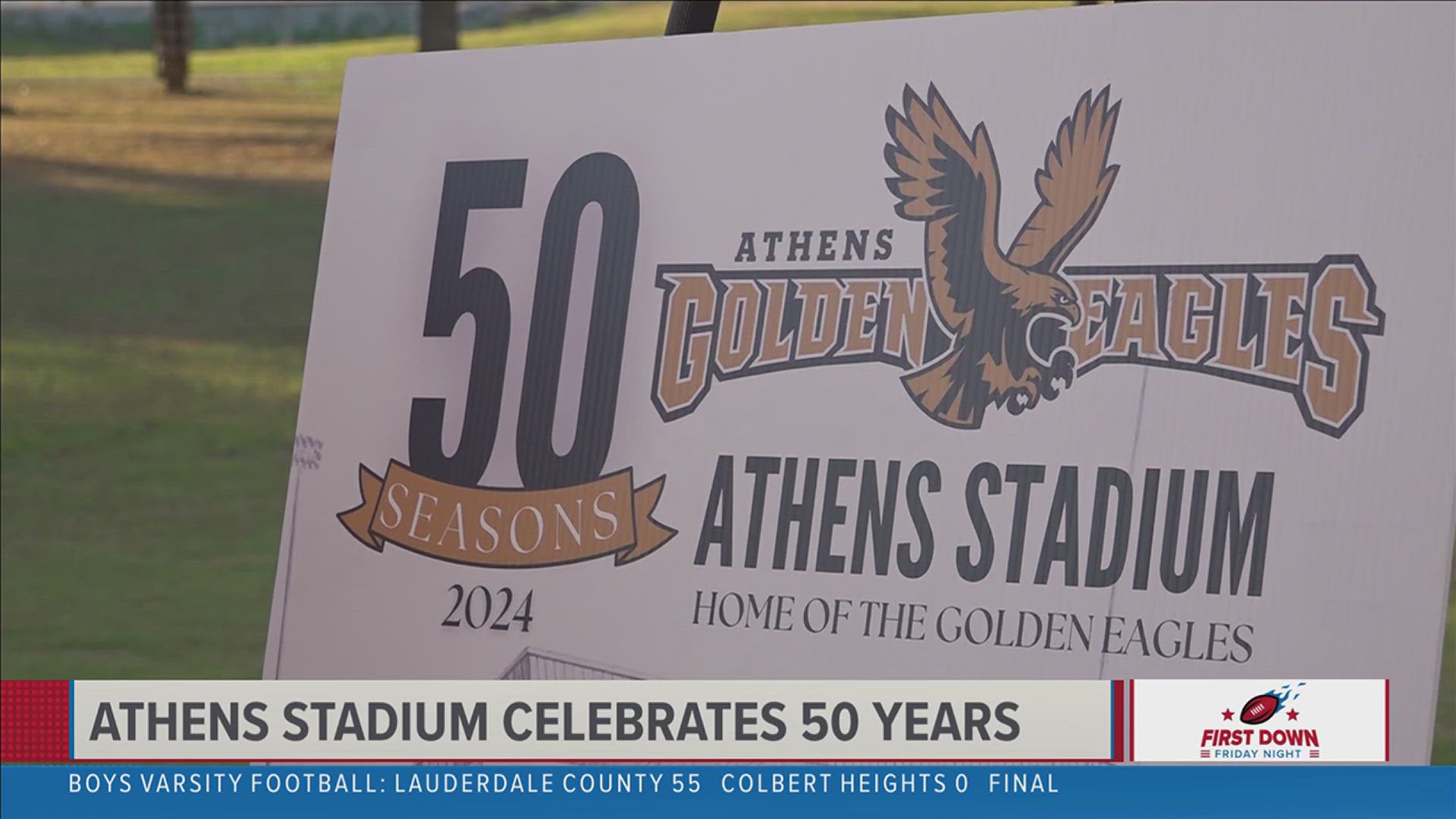 Former players and children of alumni were on hand to celebrate the milestone, which was rescheduled after a rainout earlier in the season.