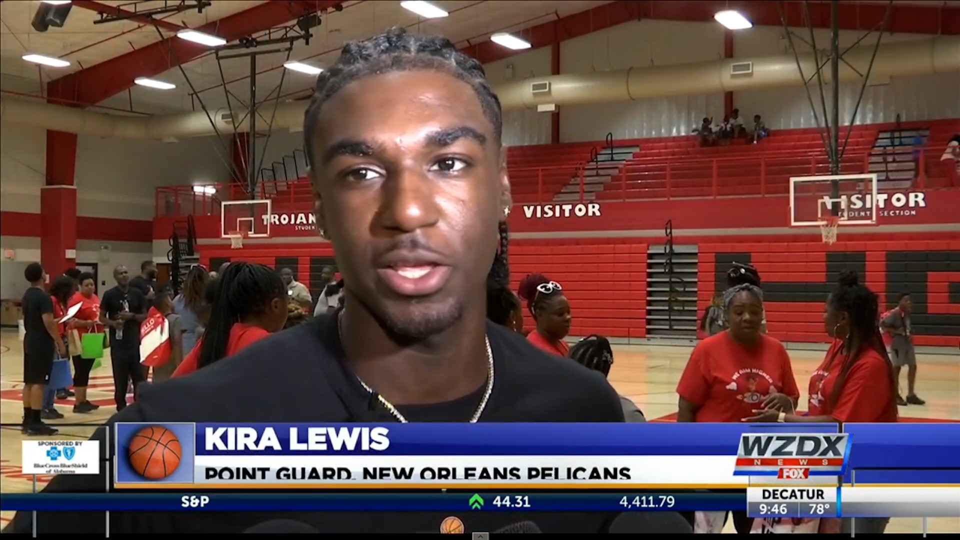 Kira Lewis returned to his alma mater to host a youth basketball camp.