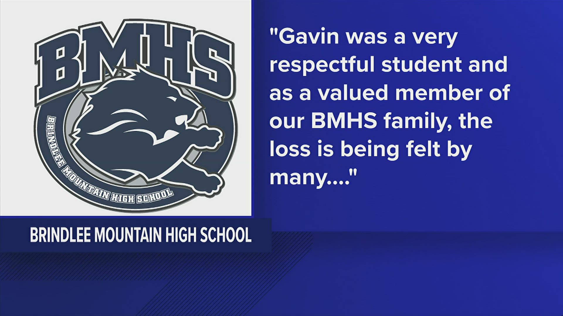 17 year old high school student, Gavin dies earlier today in a car crash, BMHS responds