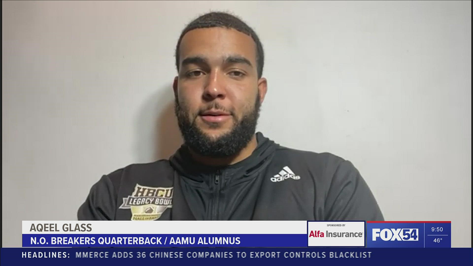 Former Alabama A&M University QB Aqeel Glass is getting another shot at playing professional football as he signed with the New Orleans Breakers of the USFL