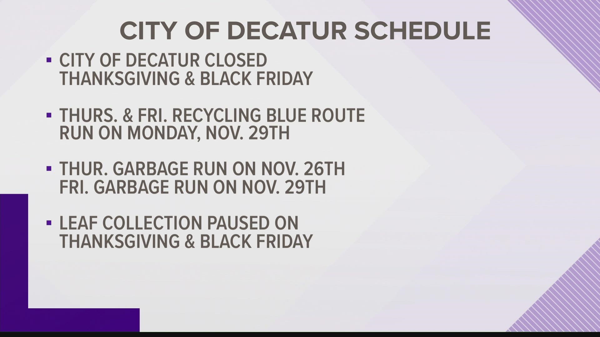 Huntsville Recycling Holiday Schedule 2022 Holiday Garbage Collection Schedules In North Alabama, Huntsville, Decatur  | Rocketcitynow.com