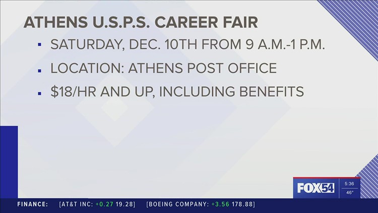 Athens to host U.S.P.S career fair