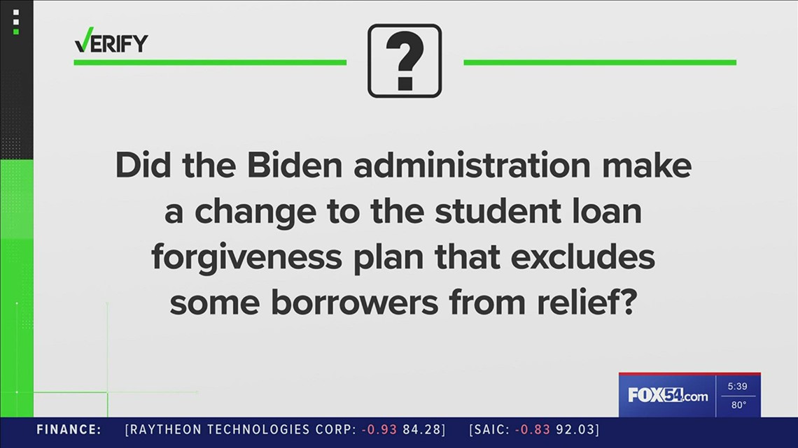 Yes, the Department of Education changed which loans qualify for forgiveness