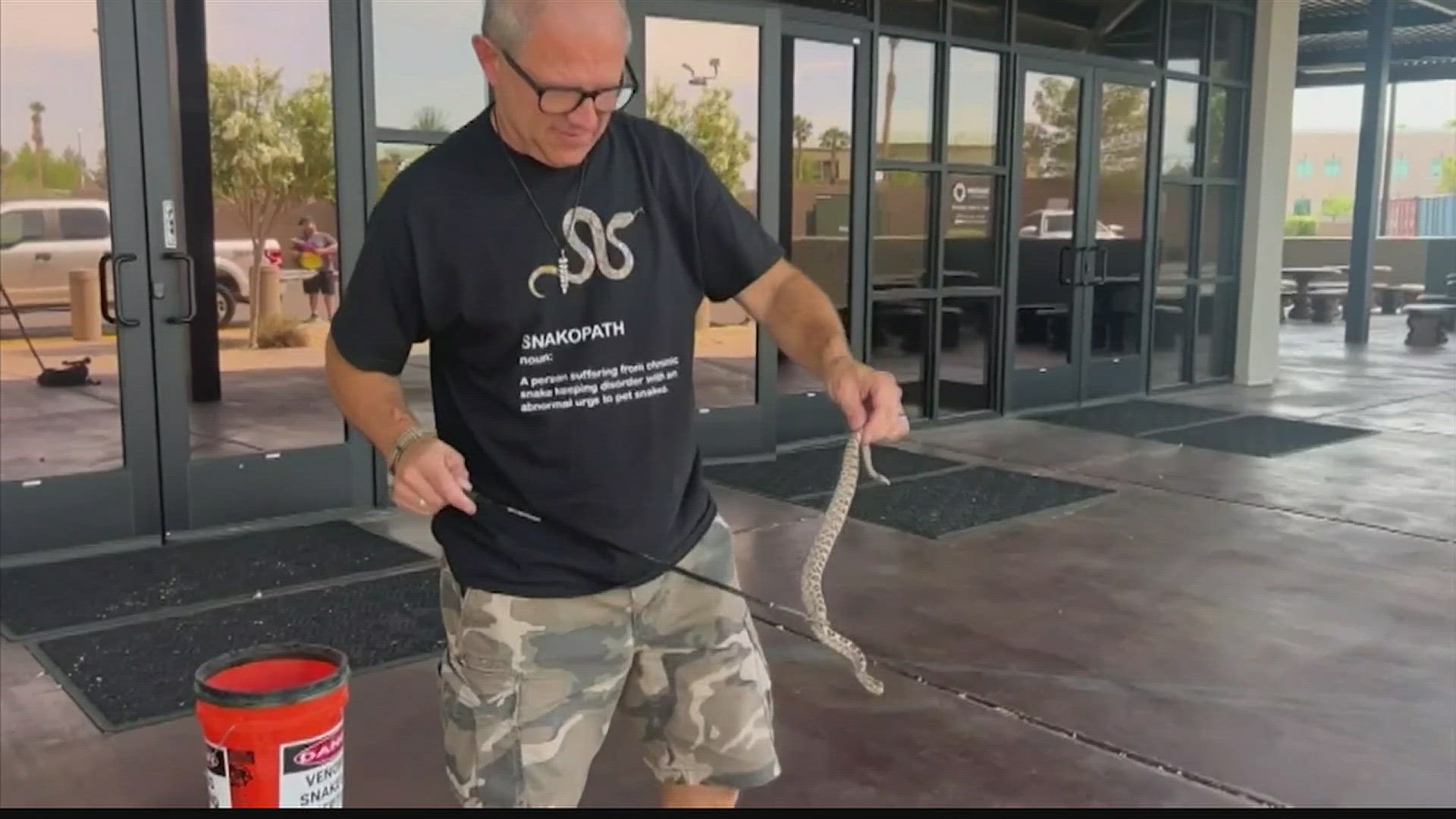 Tim Angello of Nevada preaches the gospel, but in his spare time he helps relocate snakes that get a little too close for others' comfort.