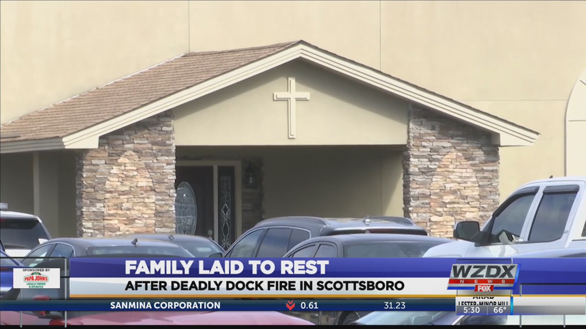 It’s been one week since the dock fire in Scottsboro killed eight people and destroyed at least 35 boats. Six of the eight people killed in the fire were all from the same family and were laid to rest today. A funeral was held Monday, February 3rd at 2:00 pm for Grace Miles and her kids, Zane, Trayden, Kesston, Bryli, and Dezli at Valley Funeral Home in Stevenson. The family was buried together.