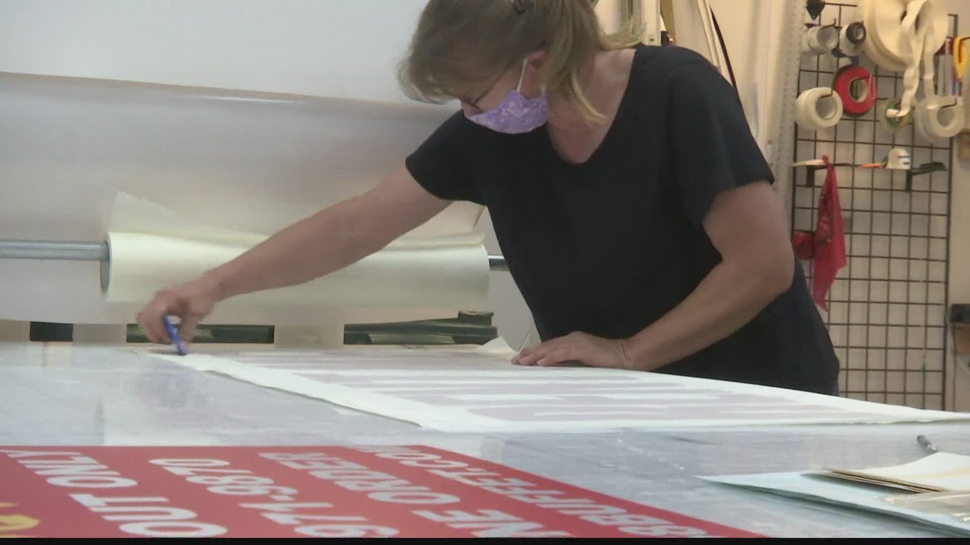 A Huntsville sign printing company says business has changed in ways they never expected. Hear how they're helping businesses meet the new needs of our community.