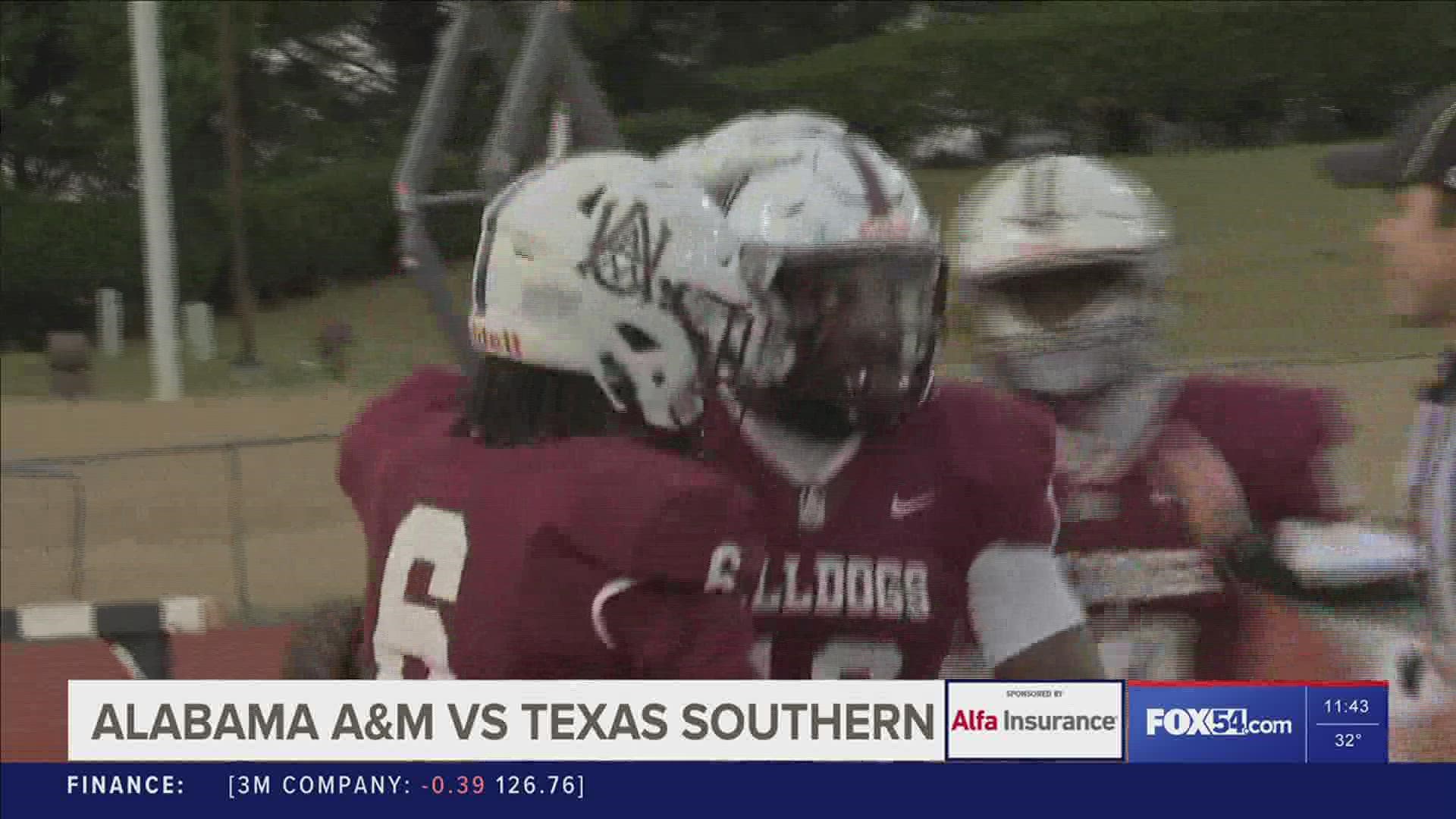 FOX54's Nick Kuzma provides highlights from AAMU's thrilling comeback victory over Texas Southern in which the Bulldogs trailed 20-3 in the 4th Quarter