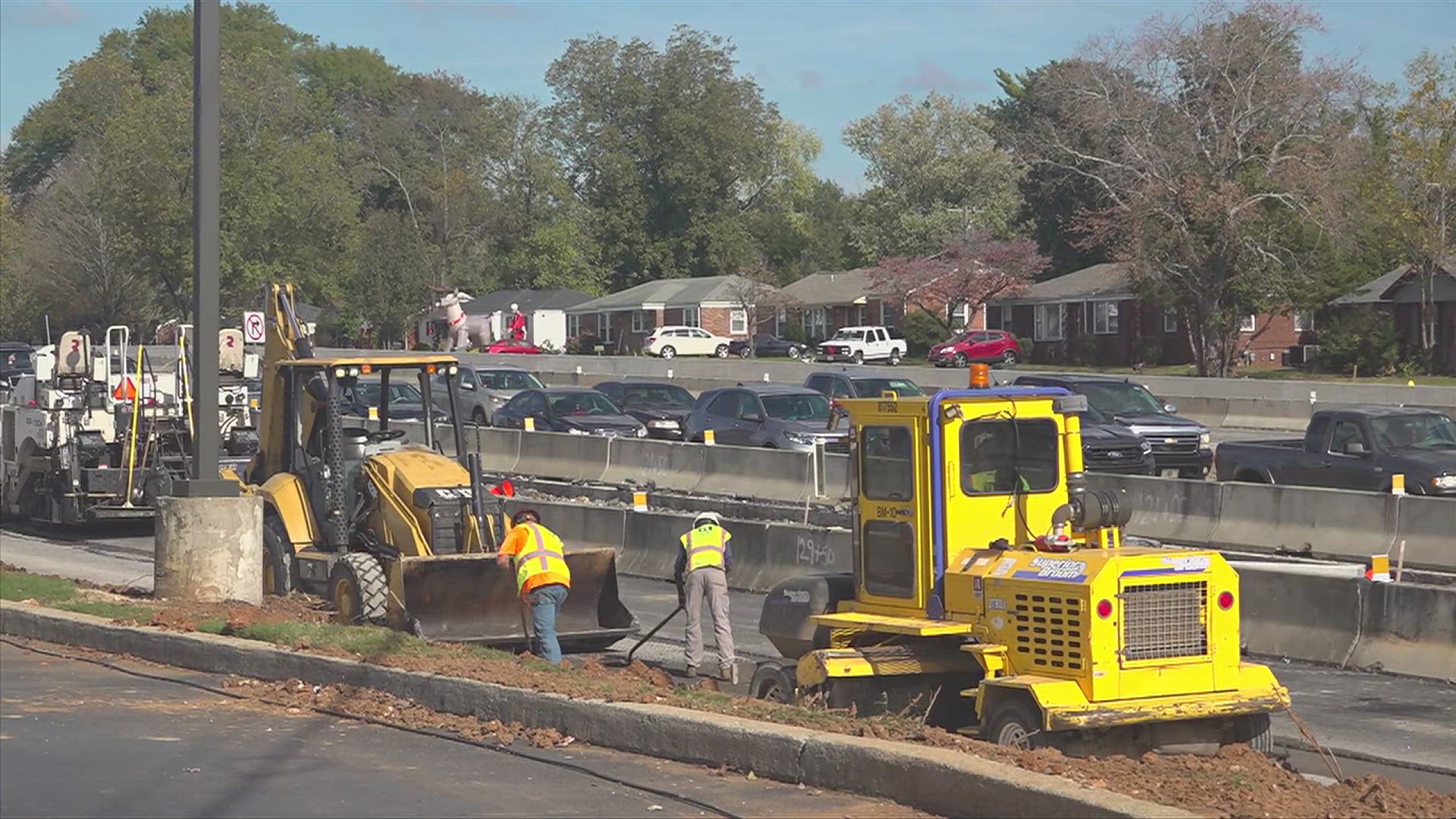 Efforts to alleviate traffic congestion throughout Memorial Parkway are in progress. Motorists will have to contend with continued heavy patches during the work.