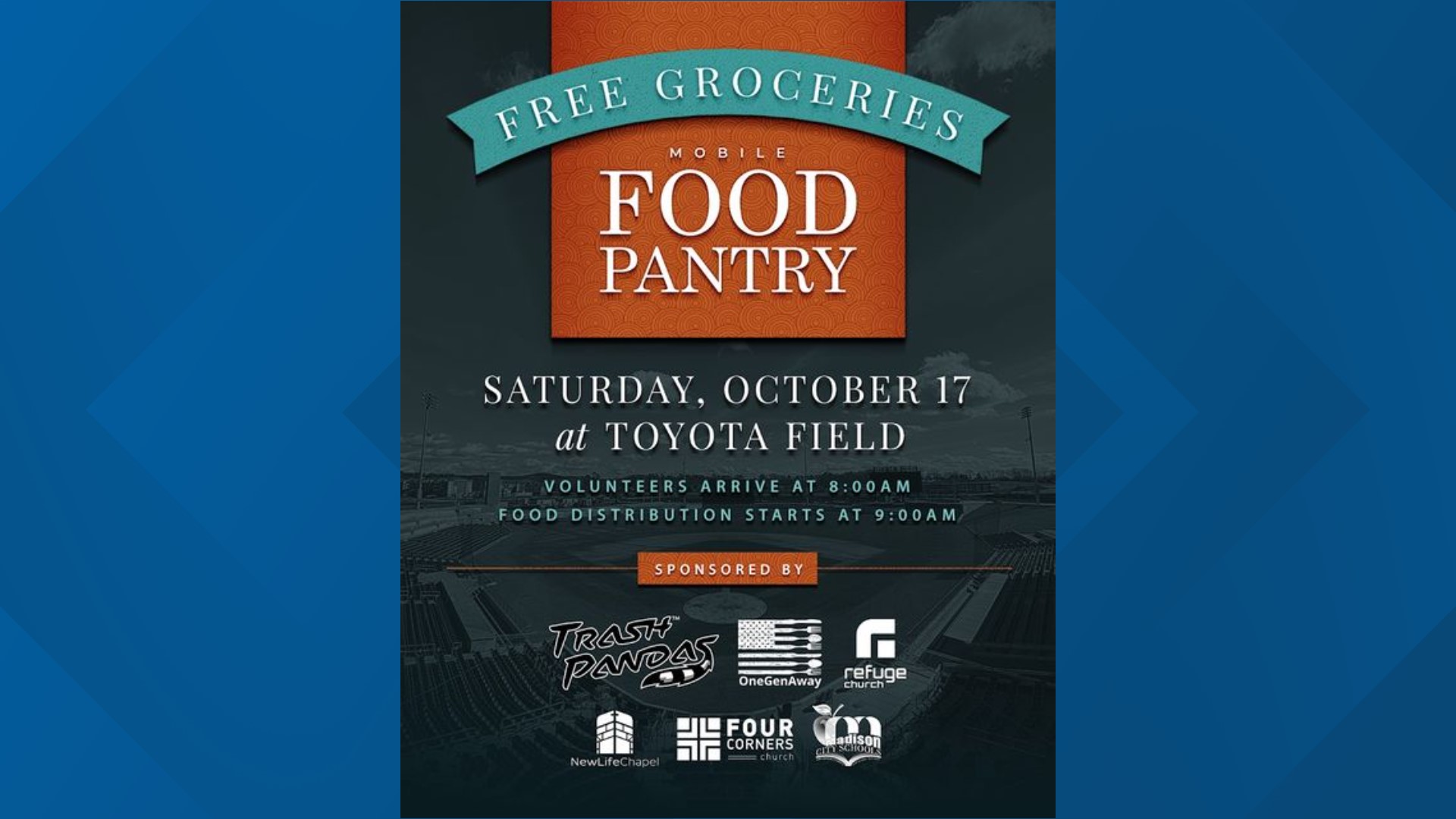 Mobile food pantry this Saturday, Oct 17, at Toyota Field ...