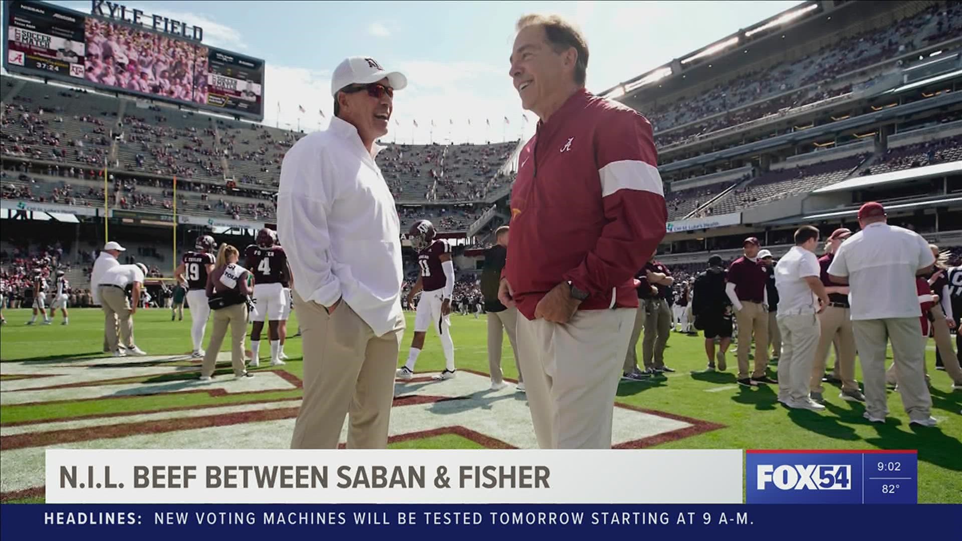 Coach Saban's comments last night about Fisher's program added fuel to a budding rivalry in the SEC West..