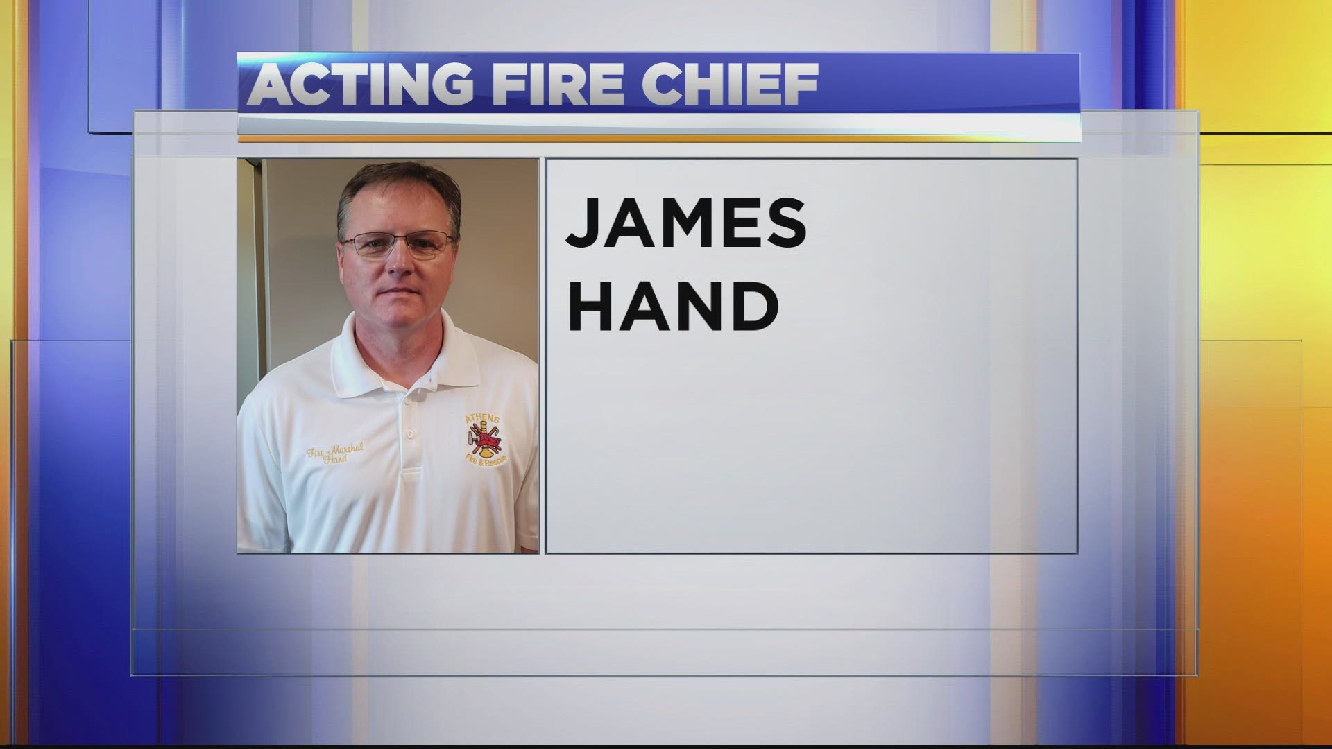 James Hand will serve as interim fire chief upon the retirement of Athens Fire and Rescue Chief Bryan Thornton.